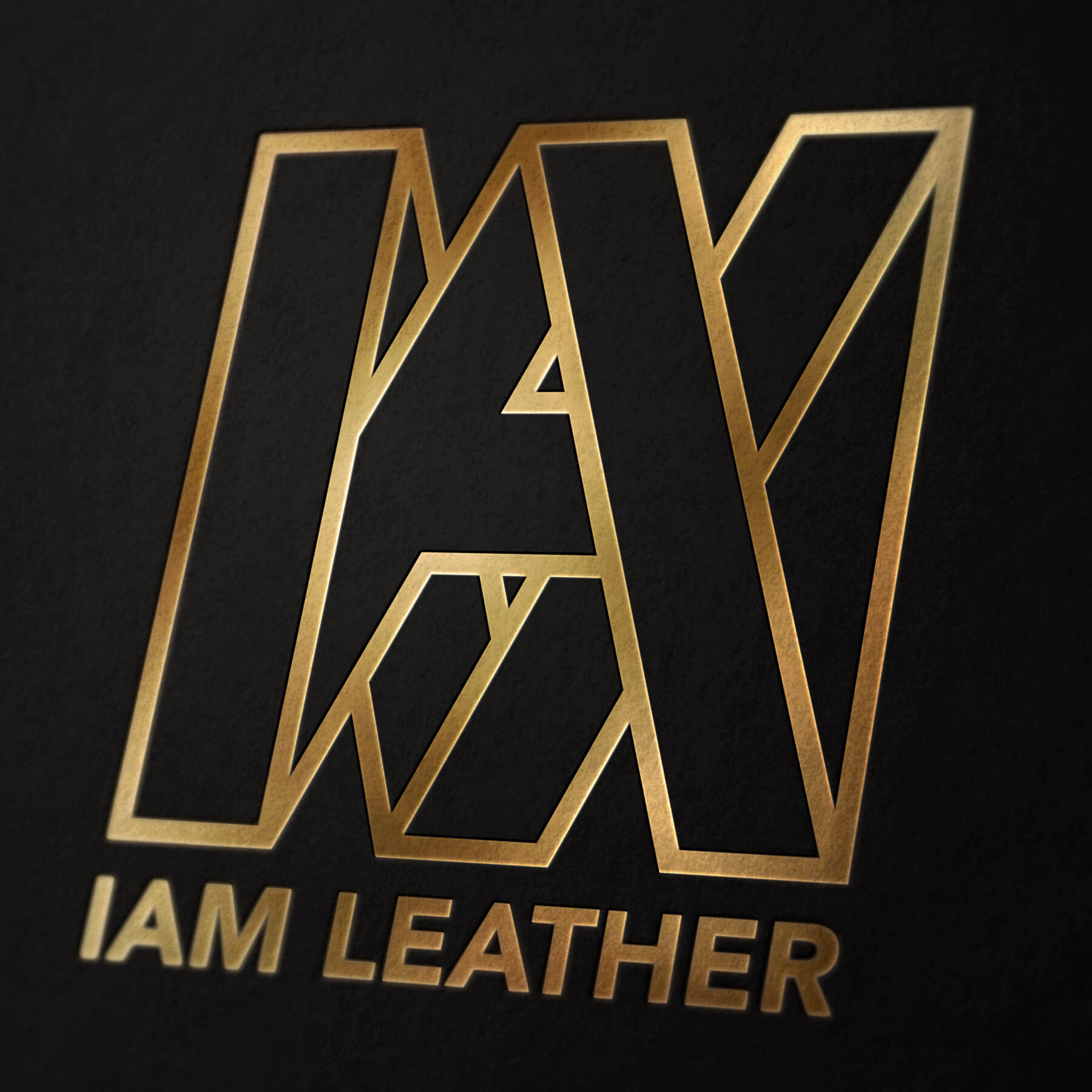 รับออกแบบโลโก้ IAM Leather