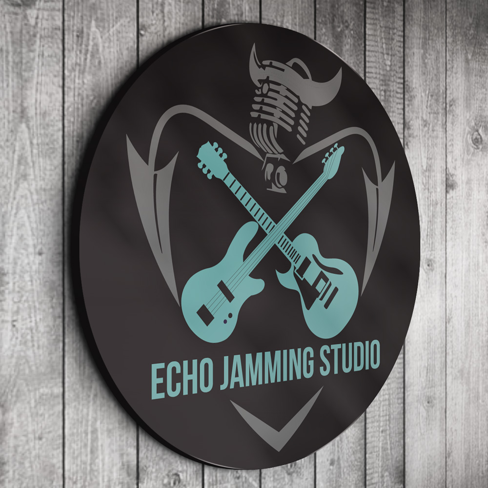 รับออกแบบโลโก้ echo jamming studio