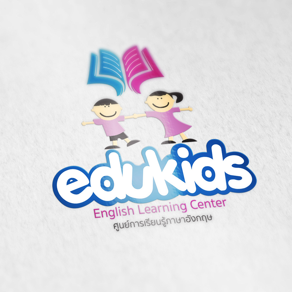รับออกแบบโลโก้ edukids english learning centre