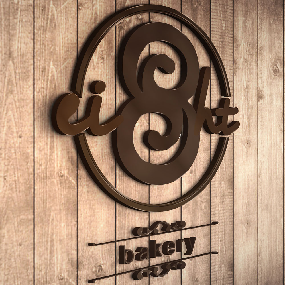 รับออกแบบโลโก้ eight bakery