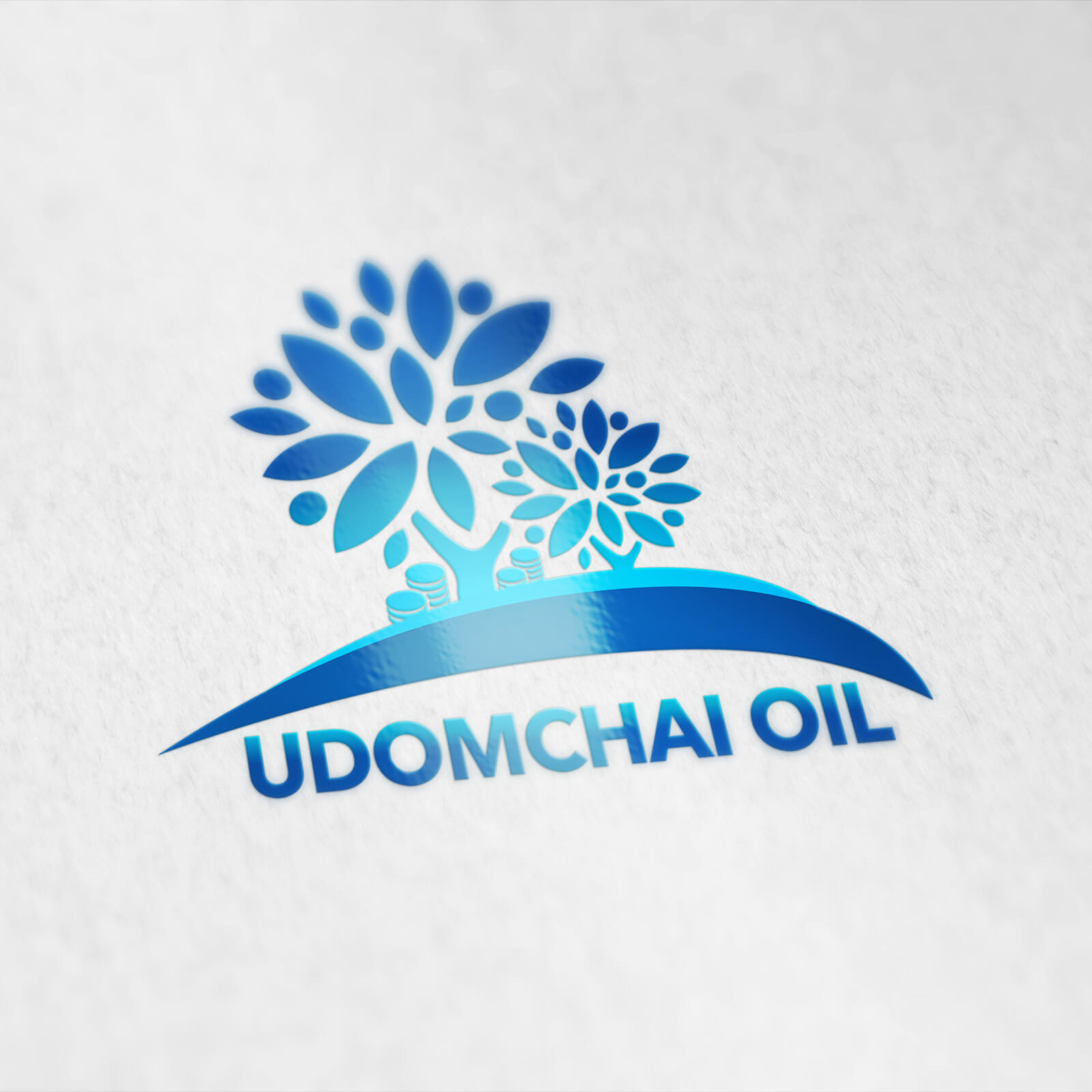รับออกแบบโลโก้ udomchai oil