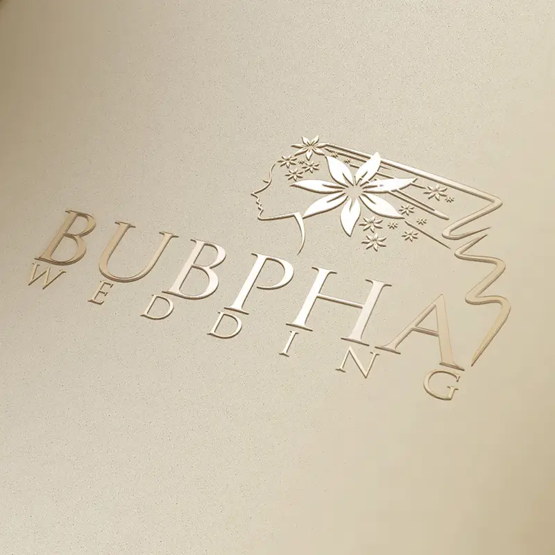 รับออกแบบโลโก้ bubpha wedding