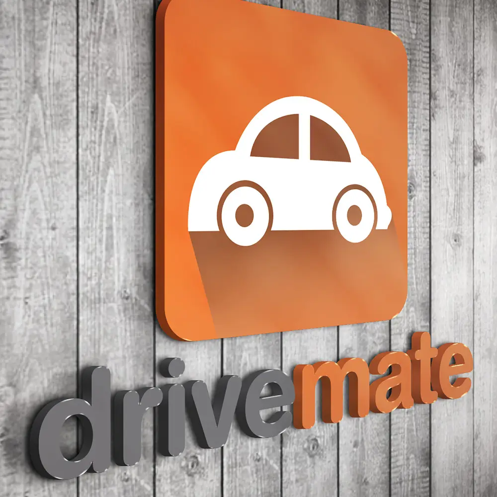 รับออกแบบโลโก้ drivemate logo