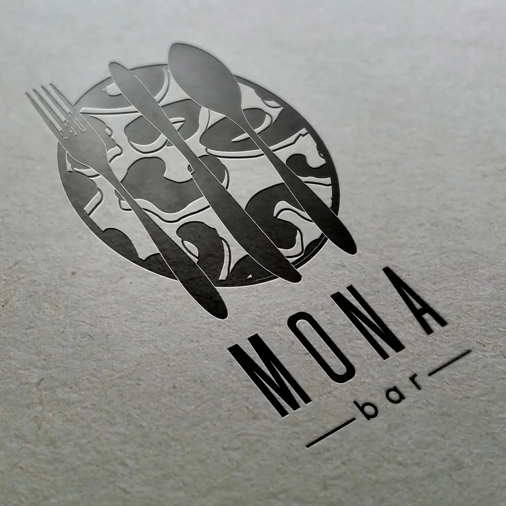 HOME MONKEY VILLA 2 รับออกแบบโลโก้ mona bar 1