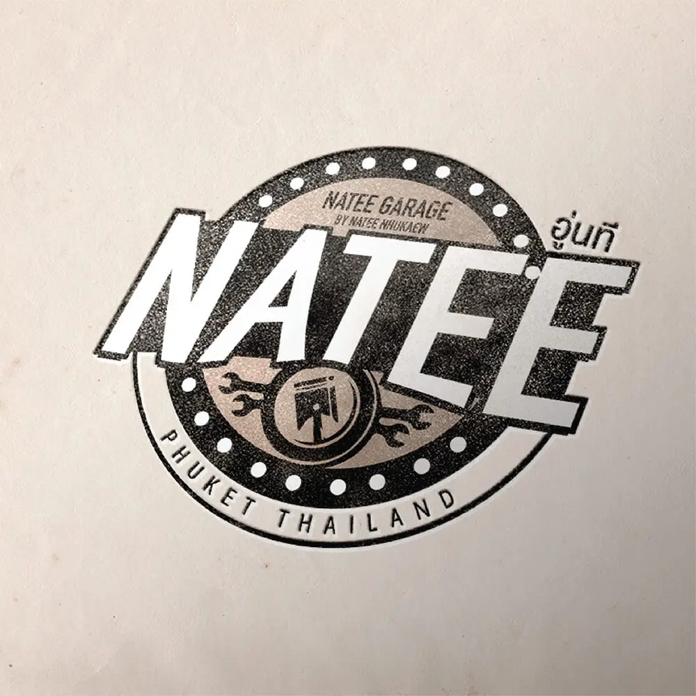 รับออกแบบโลโก้ natee